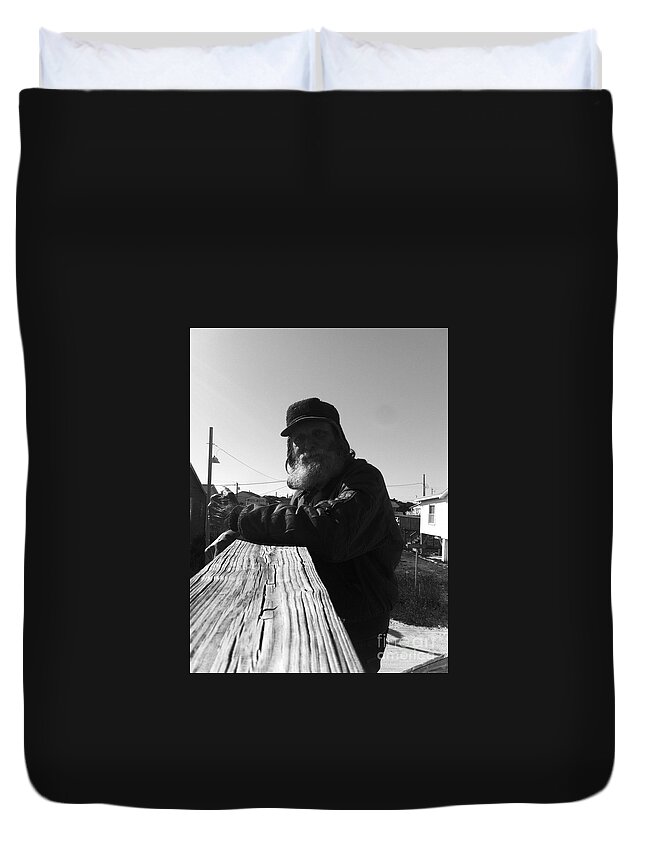 Mick Duvet Cover featuring the photograph Mick lives across the street not in the streets by WaLdEmAr BoRrErO