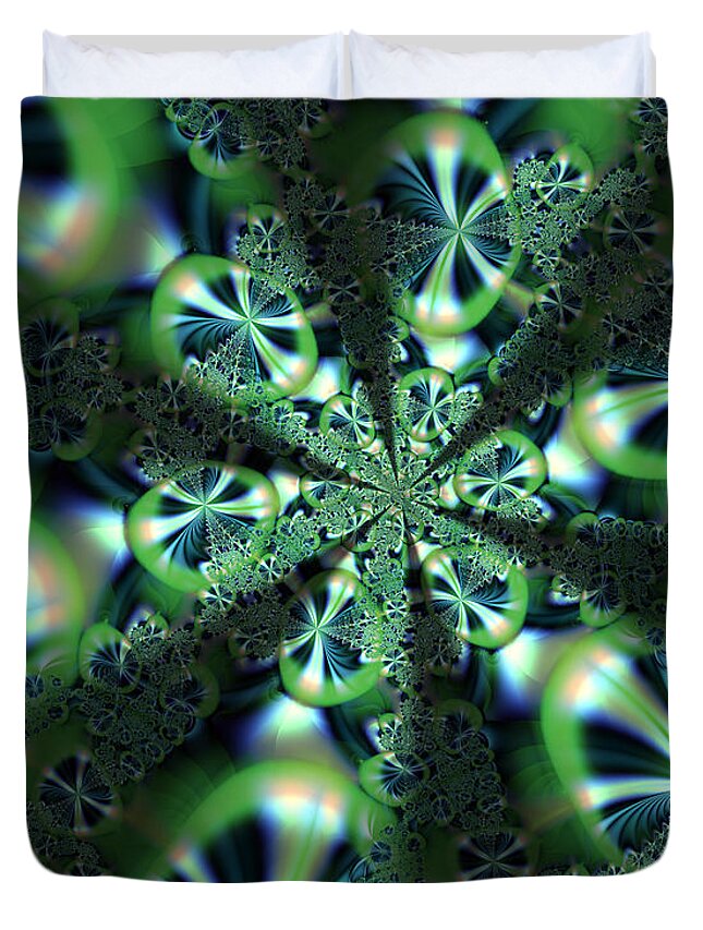 Vic Eberly Duvet Cover featuring the digital art Millefiori by Vic Eberly