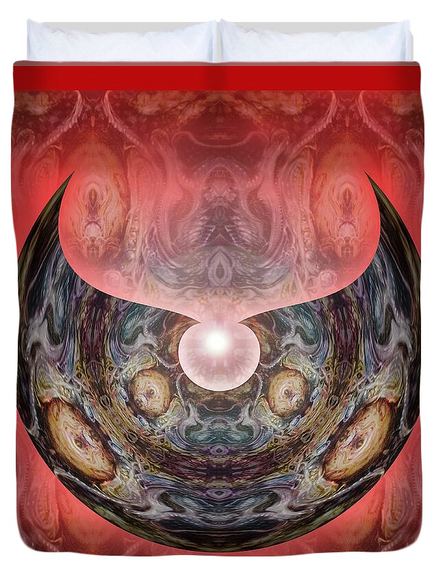 Otto Rapp Duvet Cover featuring the digital art MIRROR Nr. 18 by Otto Rapp