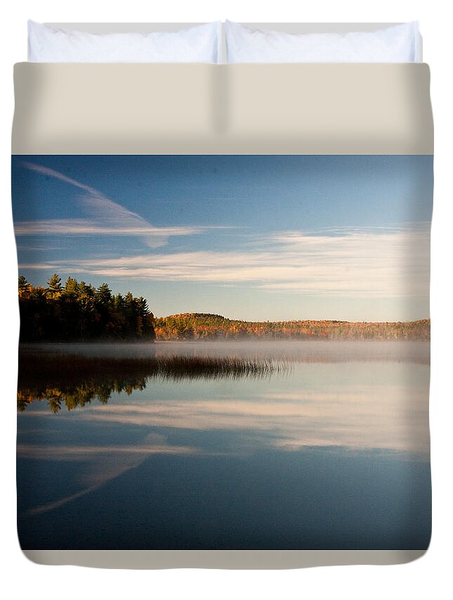Mist Duvet Cover featuring the photograph Misty Morning by Brent L Ander