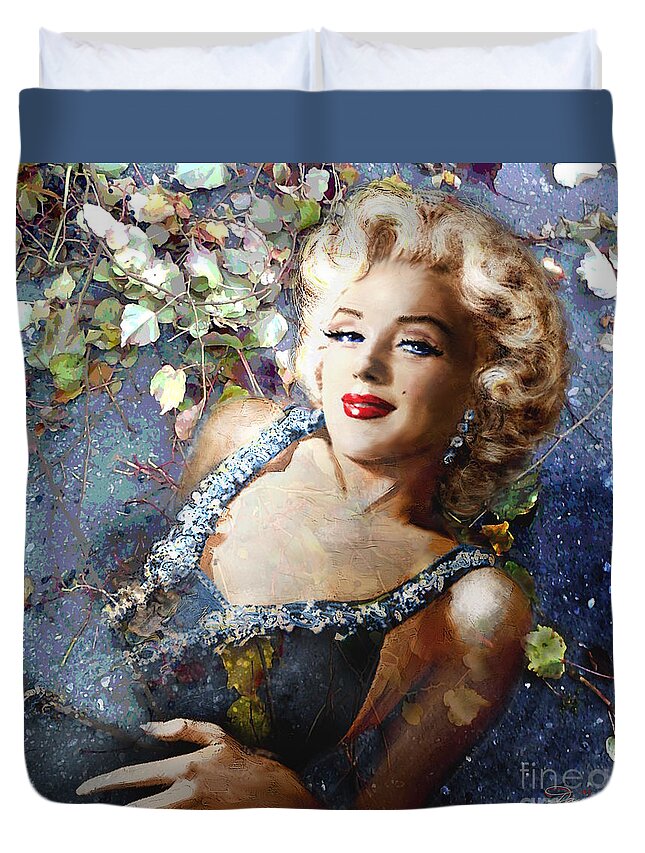 Theo Danella Duvet Cover featuring the painting MM Resurrection by Theo Danella
