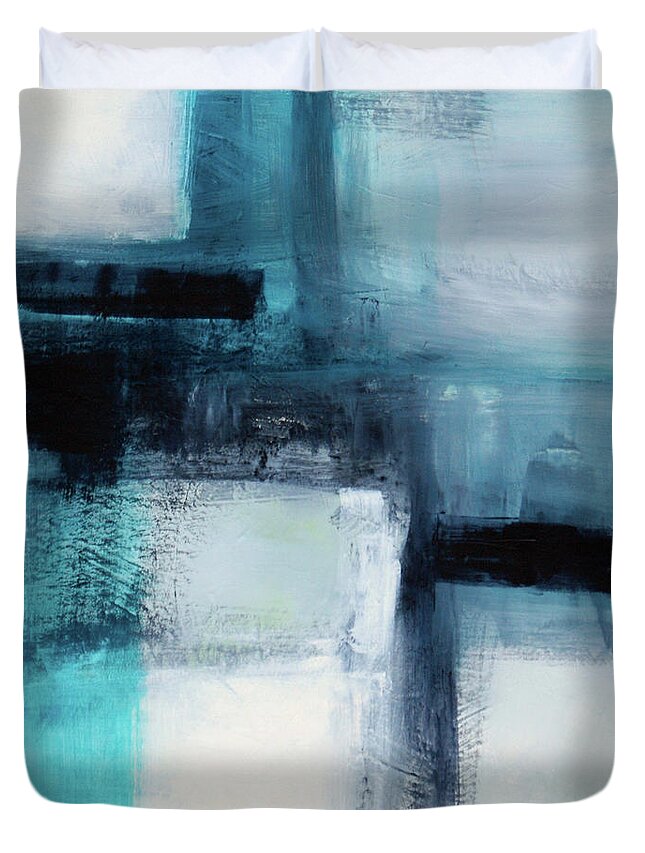 Modern Turquoise Duvet Cover For Sale By Victoria Kloch