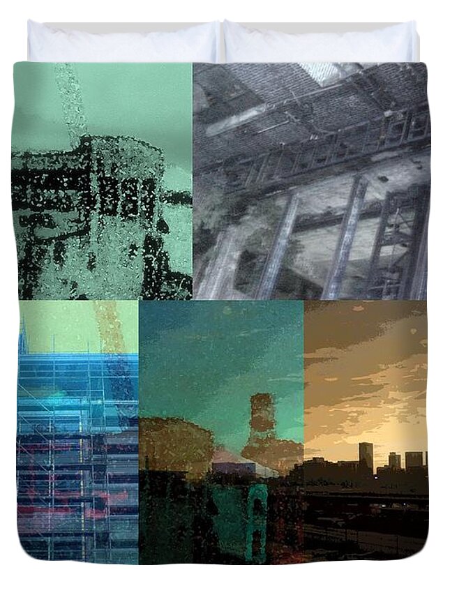 Industry Duvet Cover featuring the photograph Modernity In The ATL by Andy Rhodes