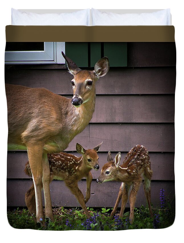 Mom's Treasures Duvet Cover featuring the photograph Mom's Treasures by David Patterson