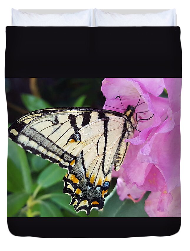 Butterfly Duvet Cover featuring the photograph Tuesday One by Dani McEvoy