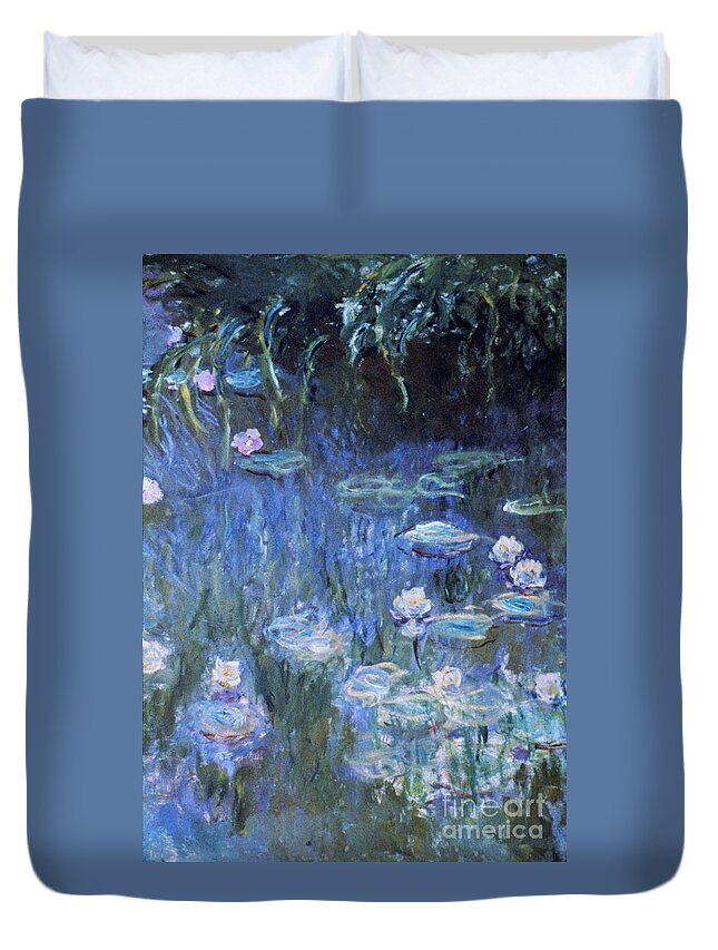 19th Century Duvet Cover featuring the photograph Waterlilies #41 by Claude Monet