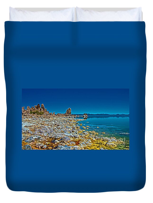 Mono Lake Duvet Cover featuring the photograph Mono Lake by Stephen Whalen