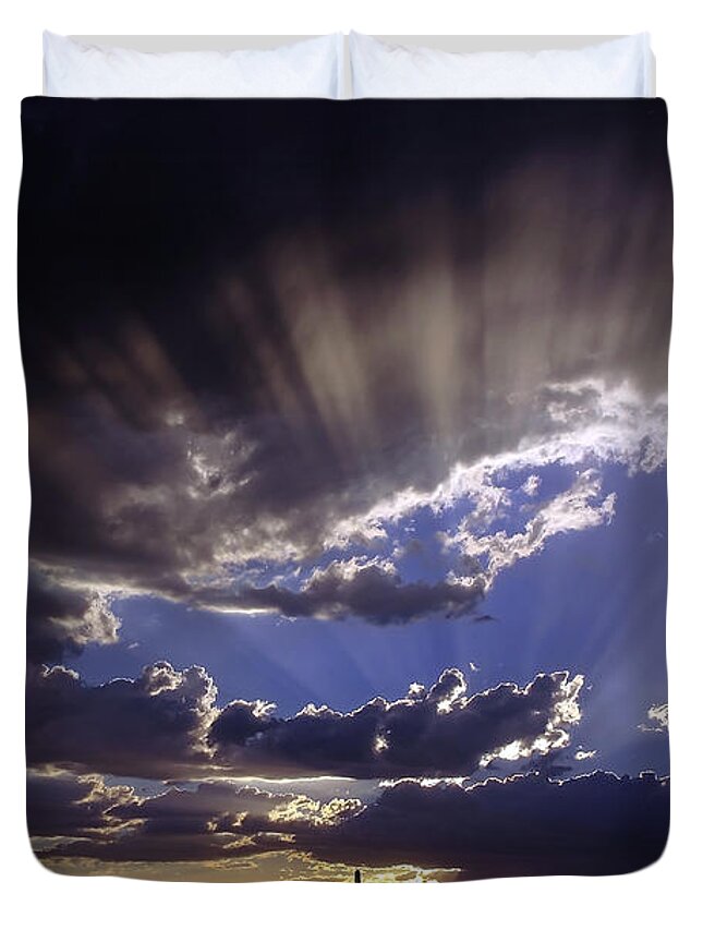 Monsoons Duvet Cover featuring the photograph Monsoon 2014 by Elaine Malott