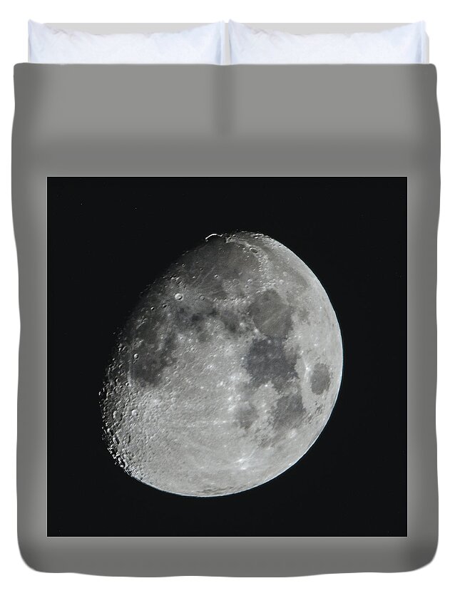 Moon Duvet Cover featuring the photograph Moon On Day 12 by William Bitman