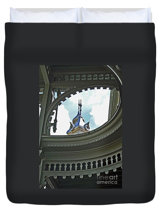 University Of Tampa Duvet Cover featuring the photograph Moorish Gingerbread by Jost Houk