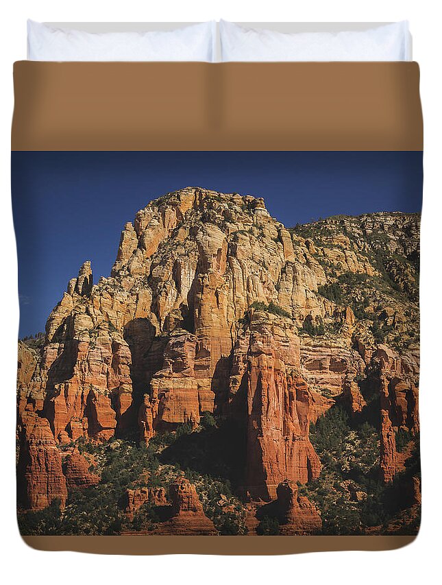 Arizona Duvet Cover featuring the photograph Mormon Canyon Details by Andy Konieczny