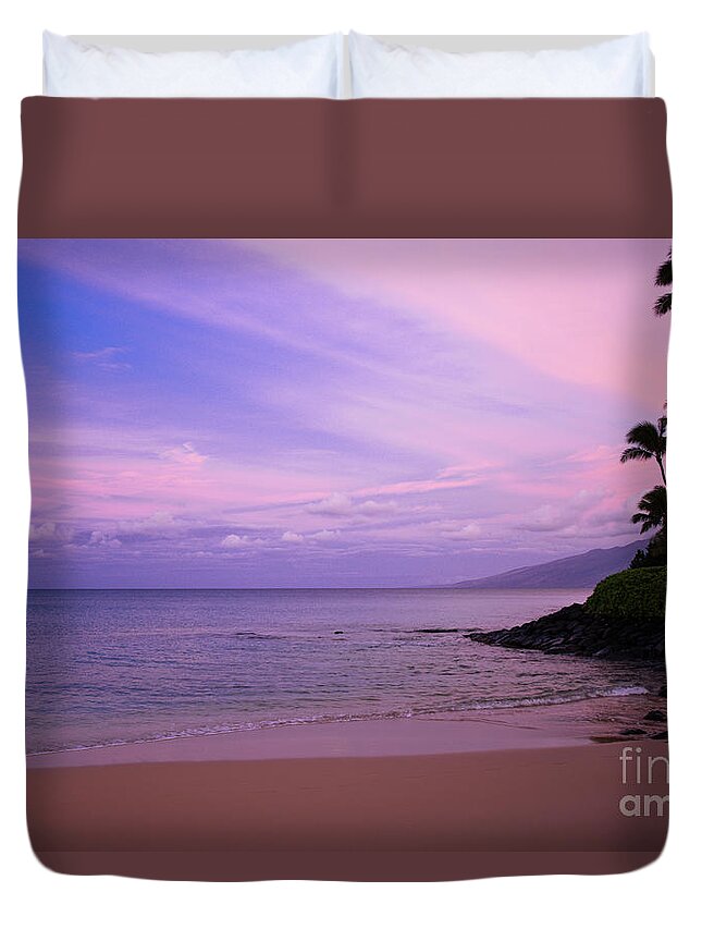 Napili Bay Duvet Cover featuring the photograph Morning Colors by Kelly Wade