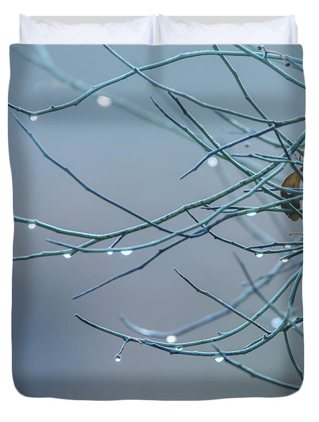 Dew Duvet Cover featuring the photograph Morning Dew by Tam Ryan