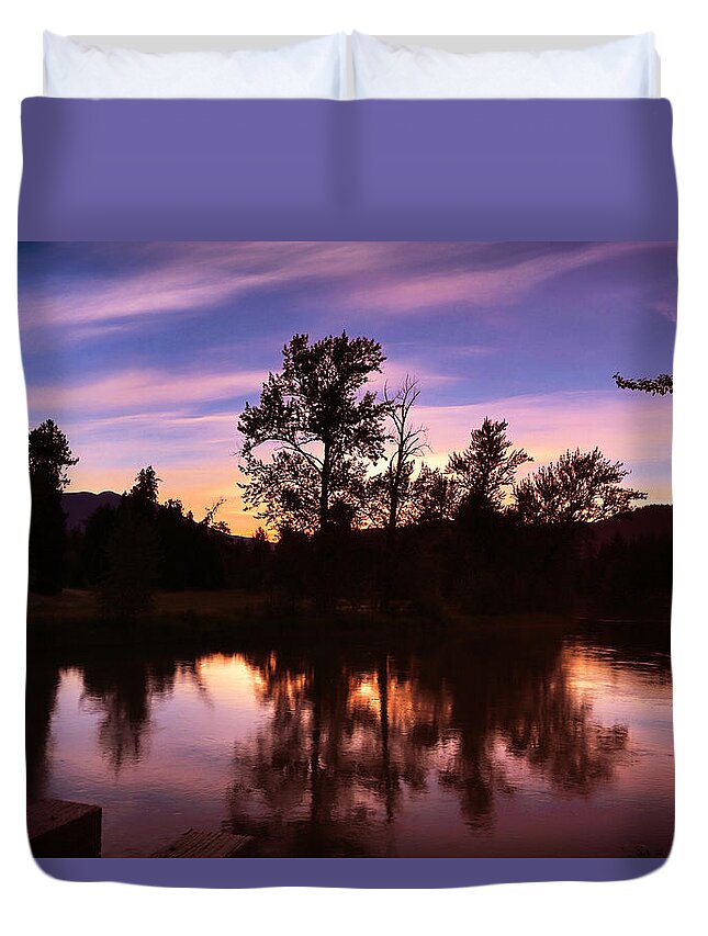 Morning Duvet Cover featuring the photograph Morning Glow by Monte Arnold