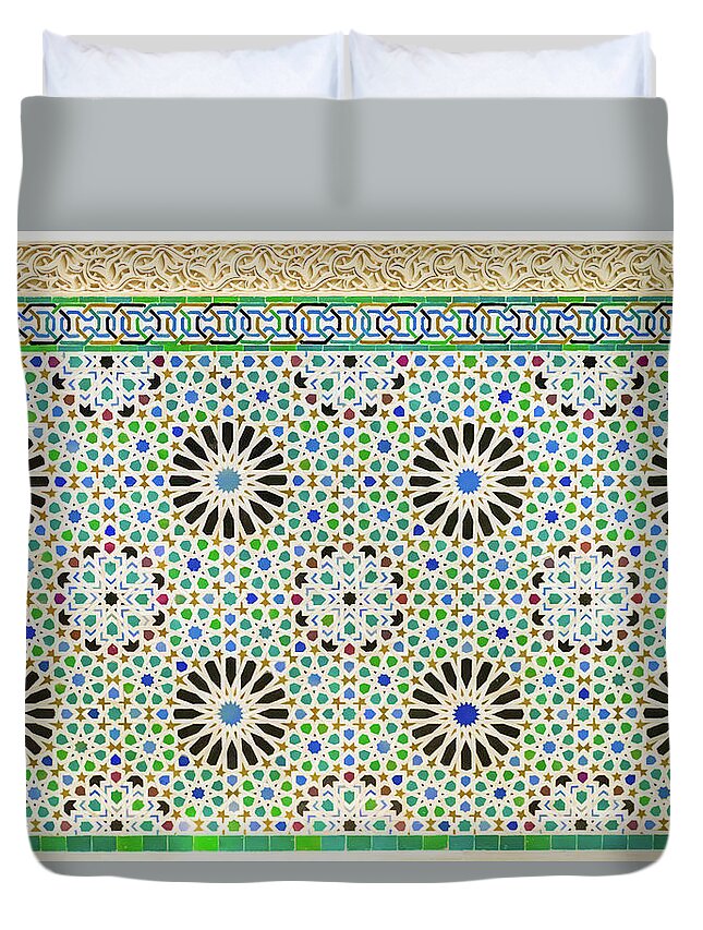 Moroccan Style Pattern Tiles Duvet Cover For Sale By Ivan Santiago