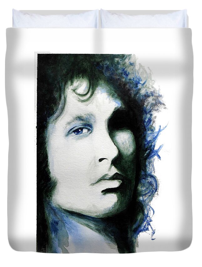 Doors Duvet Cover featuring the painting Morrison by William Walts