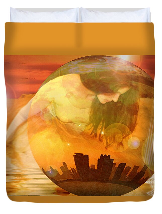 Nature Duvet Cover featuring the photograph Mother Nature is NOT happy by Rochelle Berman