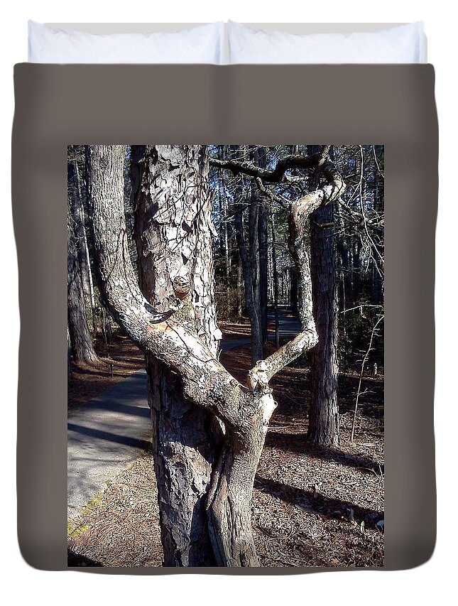 Tree Duvet Cover featuring the photograph Mother Nature by Pamela Henry