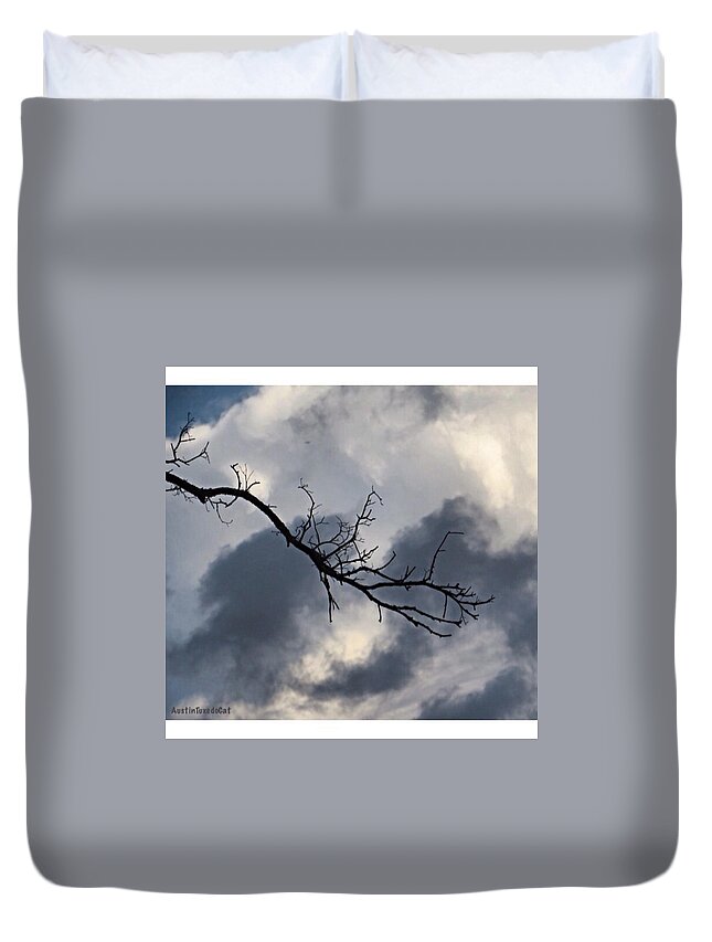 Summer Duvet Cover featuring the photograph #mothernature Please Bring On The #rain by Austin Tuxedo Cat