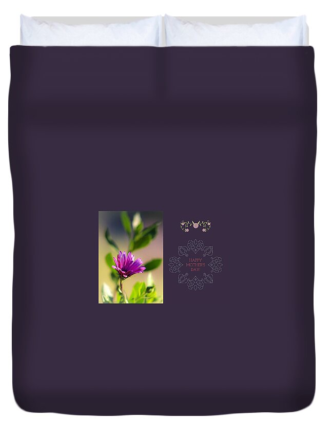 Mother's Day Duvet Cover featuring the photograph Mother's Day Flower by Alison Frank