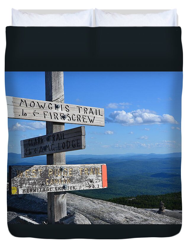Mount Cardigan Duvet Cover featuring the photograph Mount Cardigan Summit by Colleen Phaedra