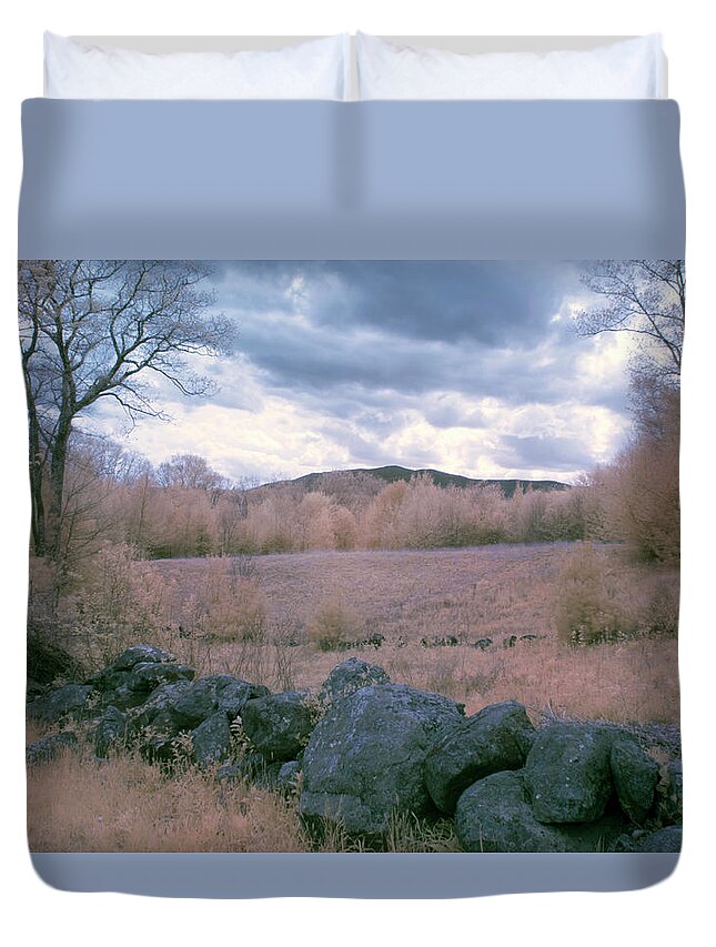Dublin New Hampshire Duvet Cover featuring the photograph Mount Monadnock In Infrared by Tom Singleton