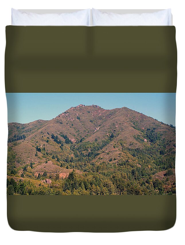 Tamalpais Duvet Cover featuring the photograph Mount Tamalpais #1 by Ben Upham III