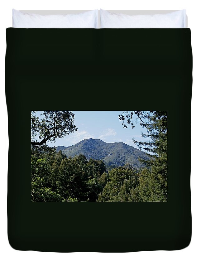 Mount Tamalpais Duvet Cover featuring the photograph Mount Tamalpais from King Street by Ben Upham III