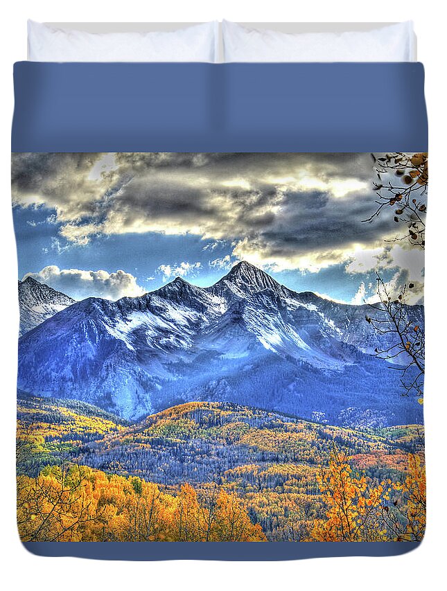 Colorado Duvet Cover featuring the photograph Mount Wilson by Scott Mahon
