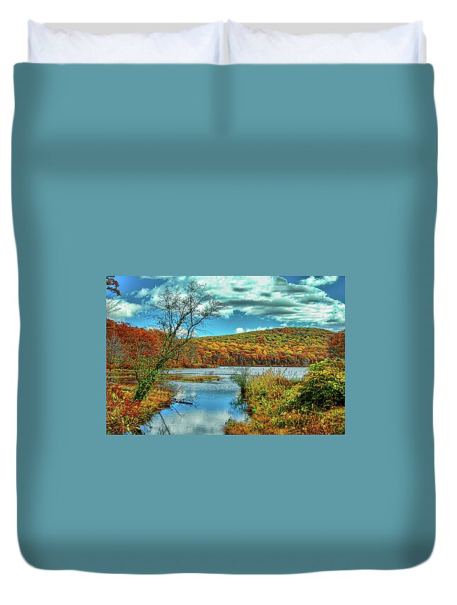 Autumn Duvet Cover featuring the photograph Mountain of Color by Cathy Kovarik