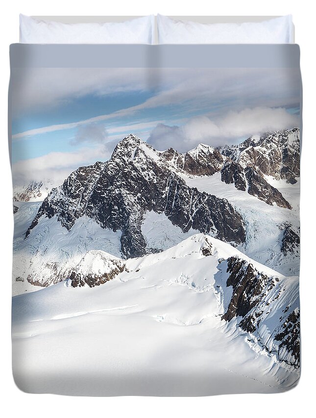 Alaska Duvet Cover featuring the photograph Mountains of Southeast Alaska by Michele Cornelius