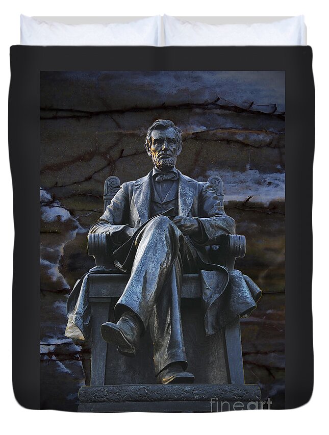 Lincoln Duvet Cover featuring the photograph Mr. Lincoln by David Arment