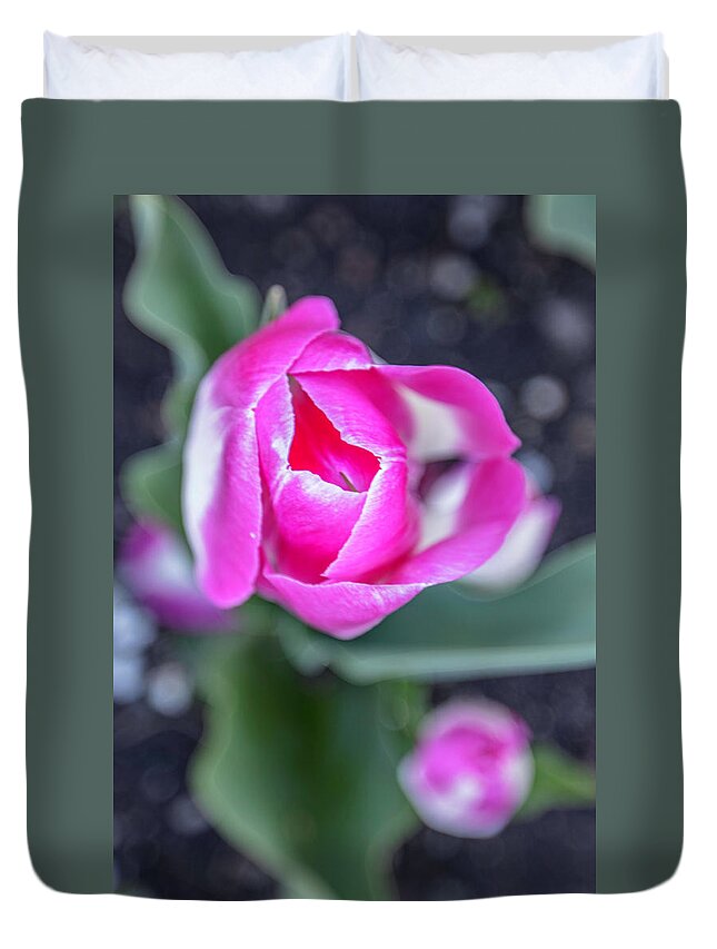 Big Ten Duvet Cover featuring the photograph MSU Spring 15 by John McGraw