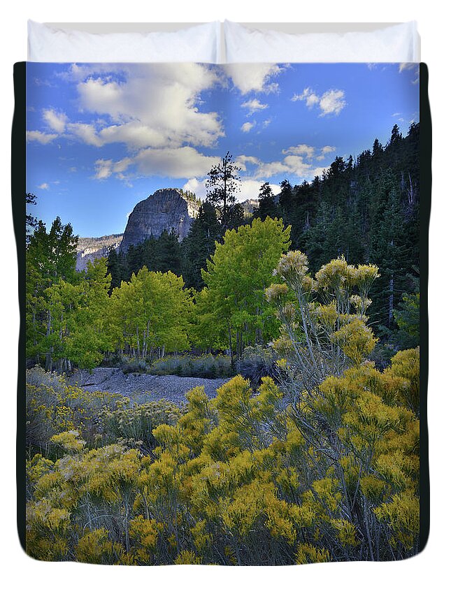Nevada Duvet Cover featuring the photograph Mt. Charleston Basin near Las Vegas by Ray Mathis
