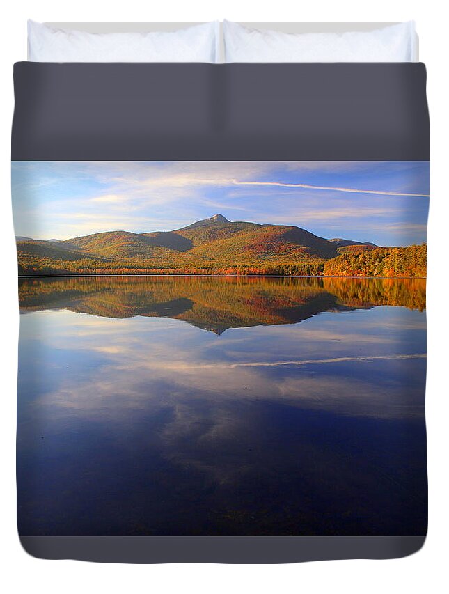 Mt. Chocorua In Blue Duvet Cover featuring the photograph Mt. Chocorua in Blue by Suzanne DeGeorge