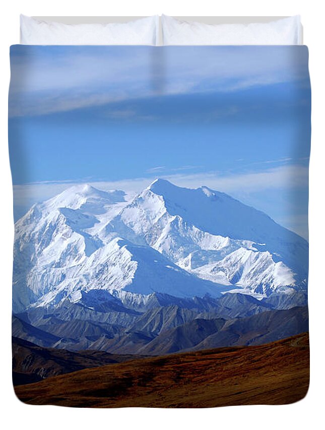 Denise Bruchman Duvet Cover featuring the photograph Mt. McKinley by Denise Bruchman