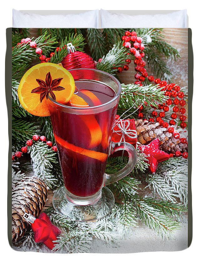 Anastasy Yarmolovich Duvet Cover featuring the photograph Mulled Wine by Anastasy Yarmolovich