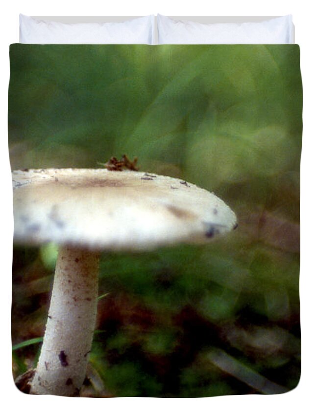 Nature Duvet Cover featuring the photograph Mushroom 2 by Sam Davis Johnson
