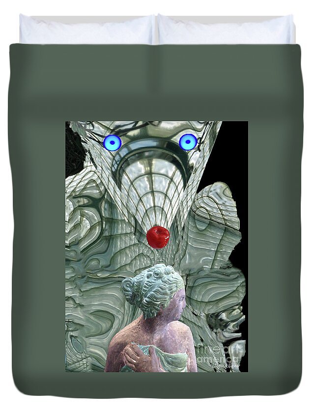 Fantasy Duvet Cover featuring the digital art Musophobia by Lyric Lucas