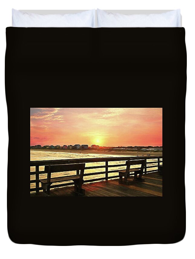 North Carolina Duvet Cover featuring the photograph My Favorite Place by Benanne Stiens