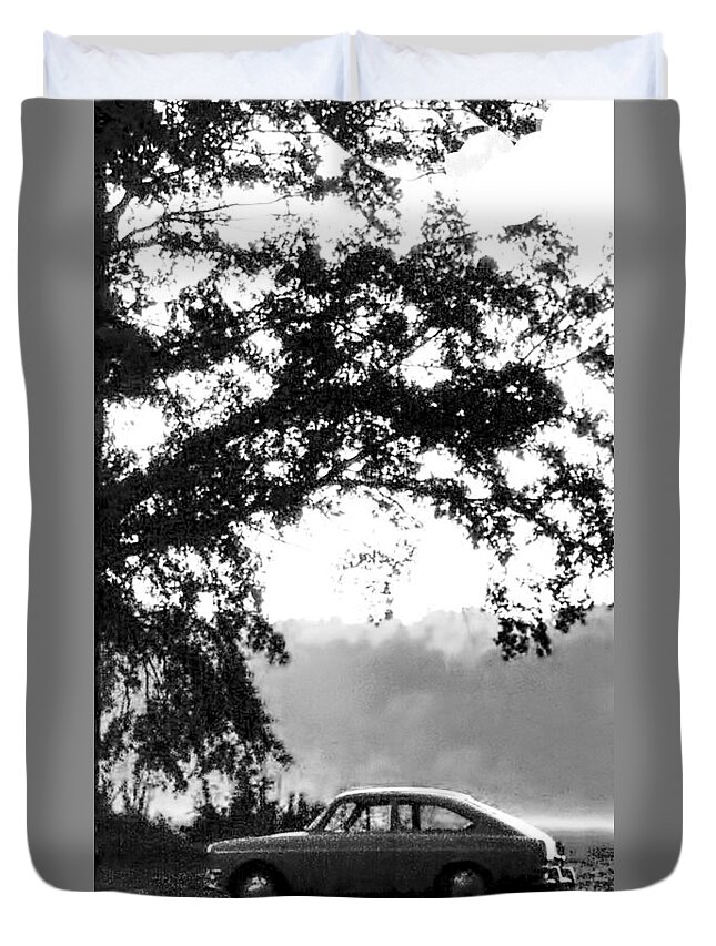 Volkswagen Duvet Cover featuring the photograph My First Car by Glenn Grossman