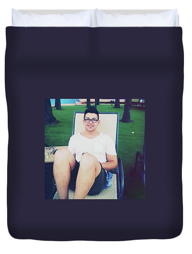 Hesthebest Duvet Cover featuring the photograph My #gorgeous #boyfriend And His by Gavin Andrew
