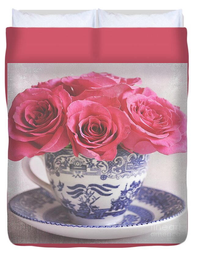 Roses Duvet Cover featuring the photograph My Sweet Charity by Lyn Randle
