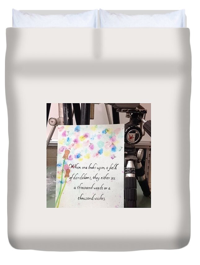 Watercolor Duvet Cover featuring the photograph Watercolor by Isabelle Kulow