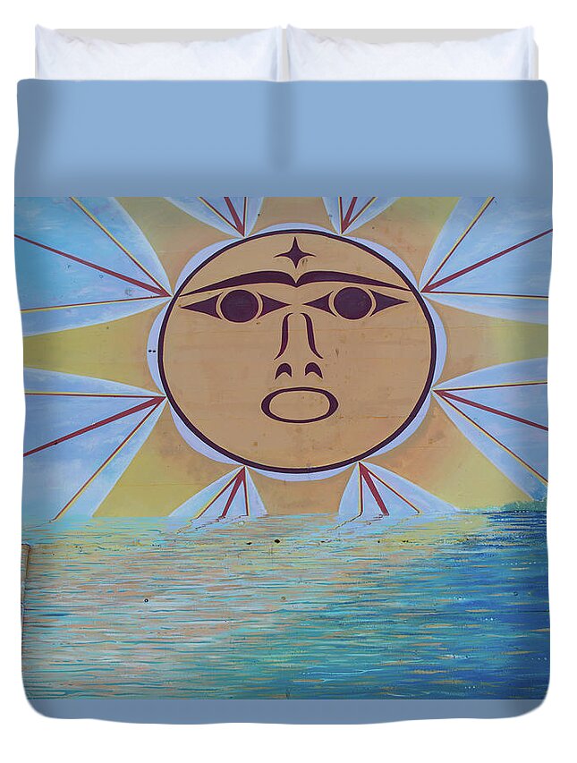 Sun Duvet Cover featuring the photograph Native Sun by Tom Cochran