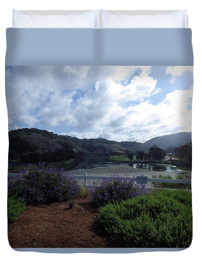 Habitats Duvet Cover featuring the photograph Natural Habitat for Coastal Living by Jan Moore
