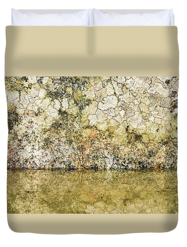 Background Duvet Cover featuring the photograph Natural stone background by Torbjorn Swenelius