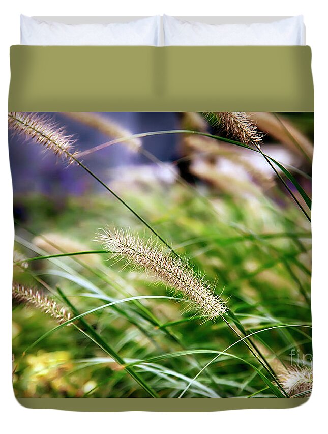 Nature Duvet Cover featuring the photograph Nature Background by Ariadna De Raadt