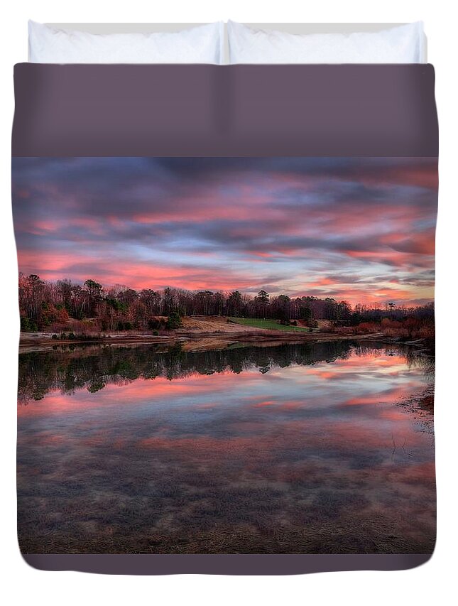Nature Duvet Cover featuring the photograph Nature Reserved by John Loreaux