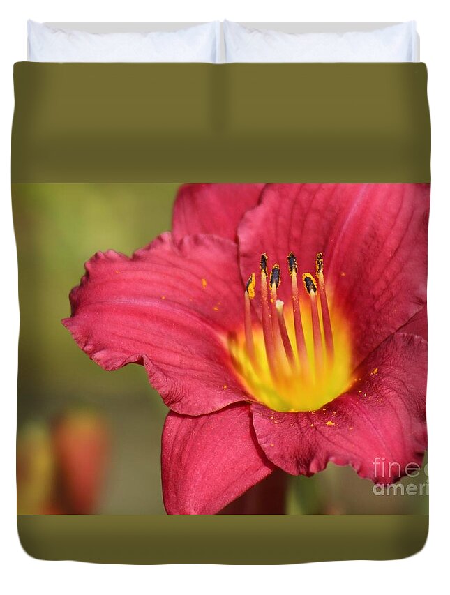 Pink Duvet Cover featuring the photograph Nature's Beauty 121 by Deena Withycombe